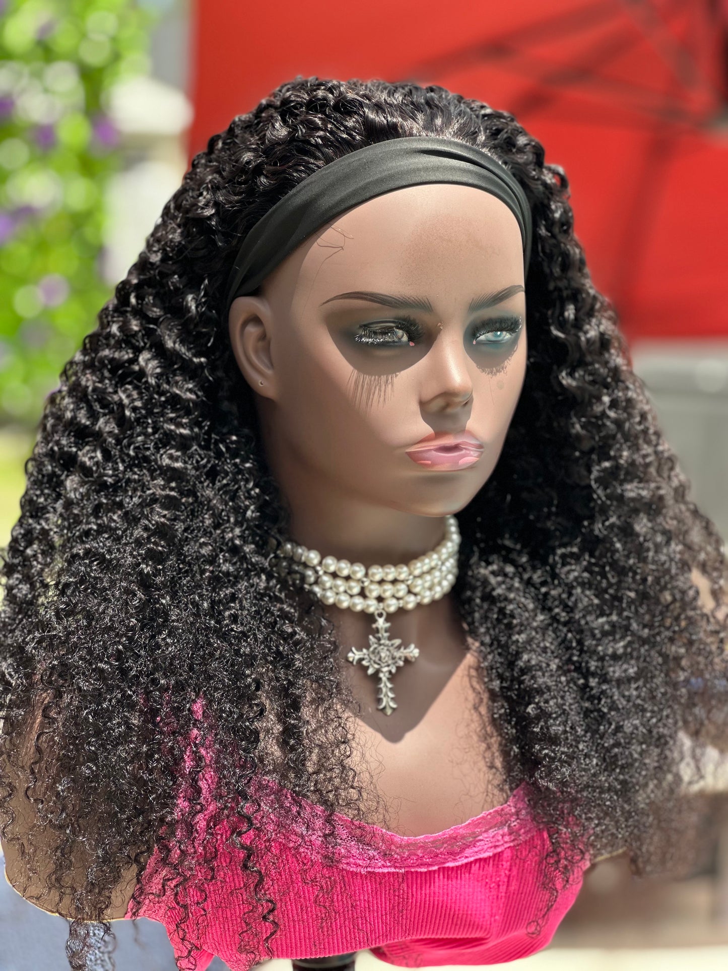 Human Hair Band Wigs
