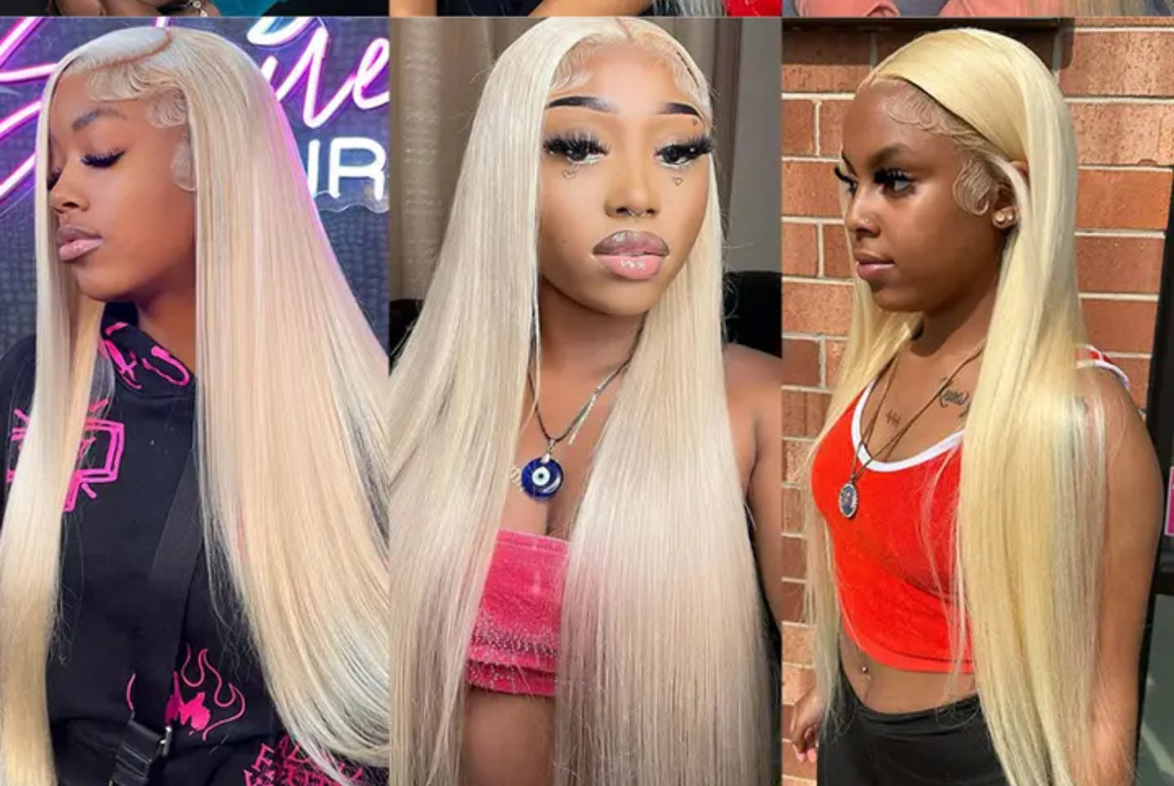 13*4 Straight Blonde Wigs (180 Density)